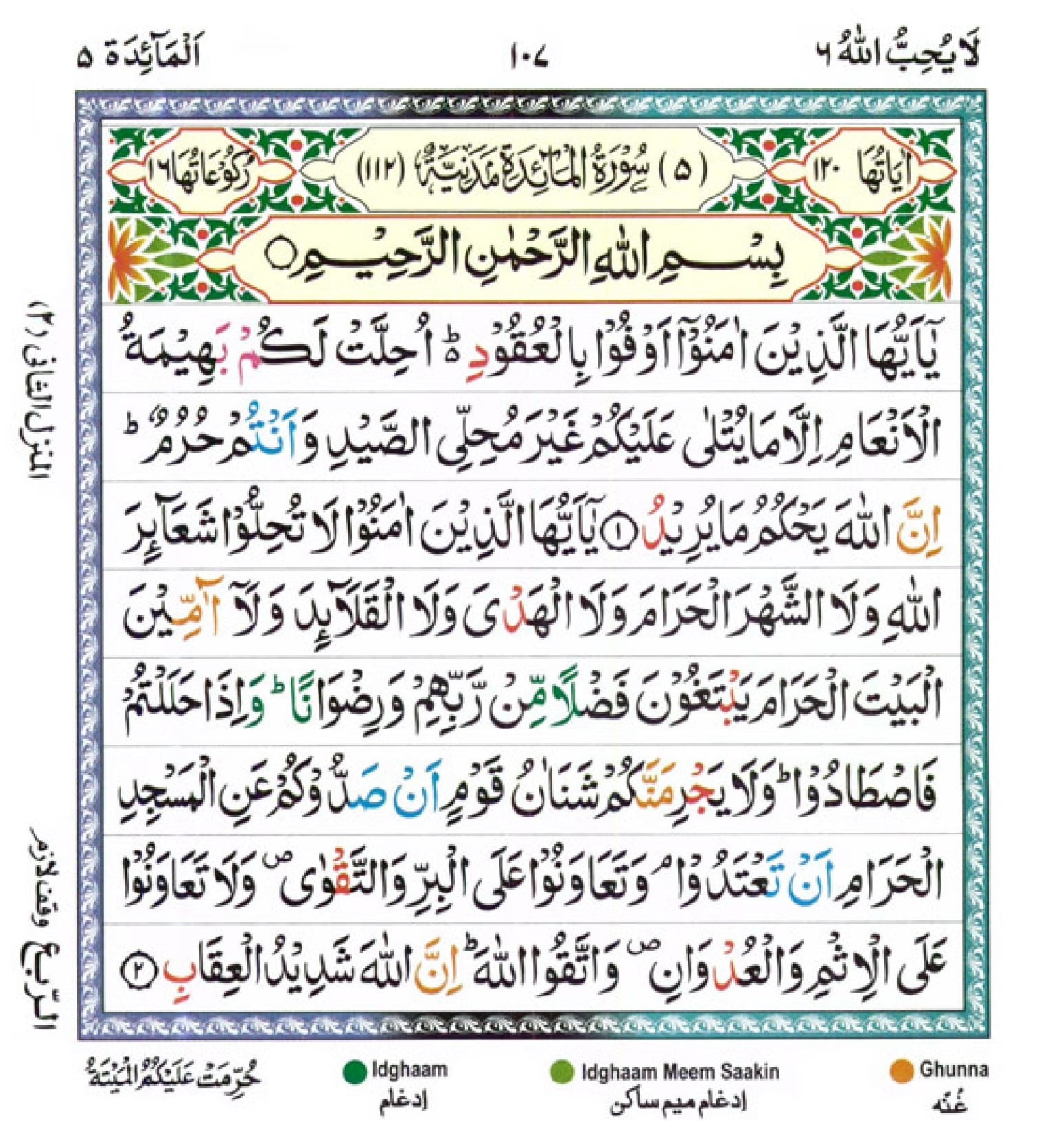 Surah Maidah