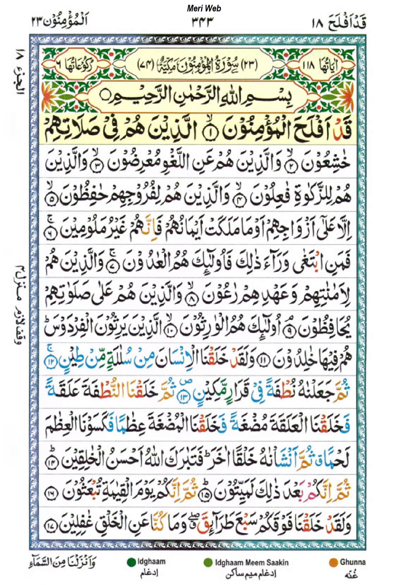 surah muminun