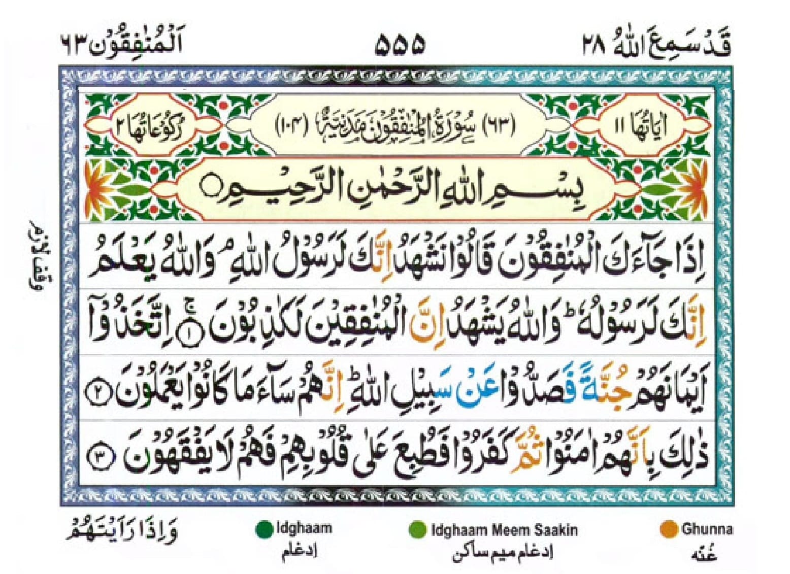 surah munafuqun