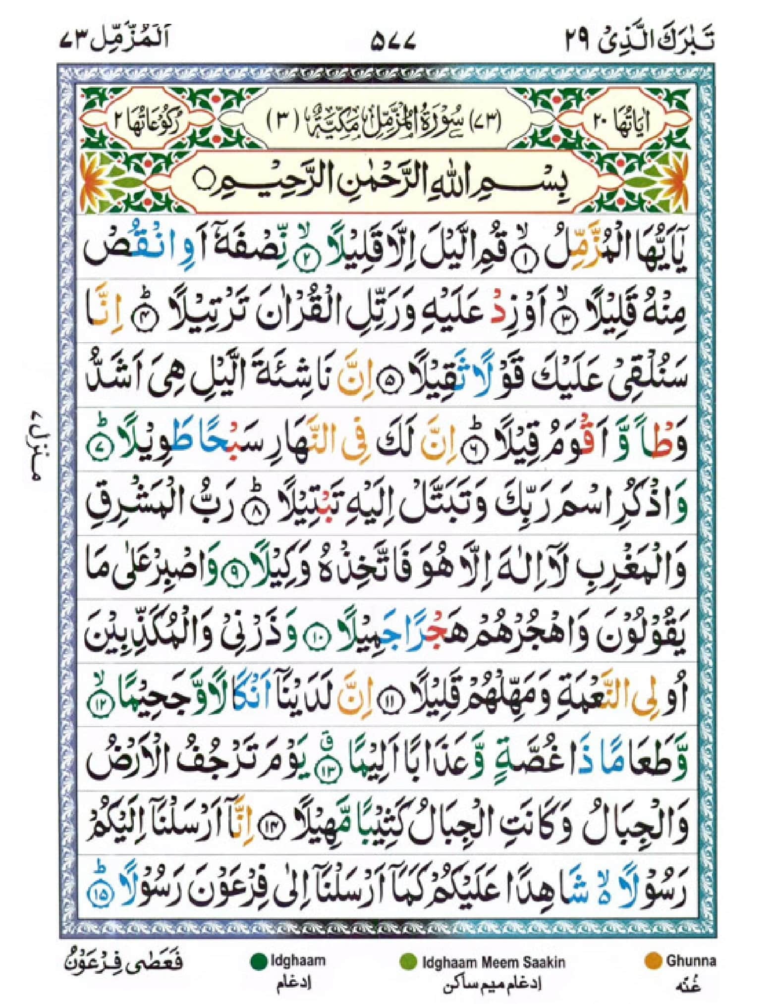 surah muzzammil 